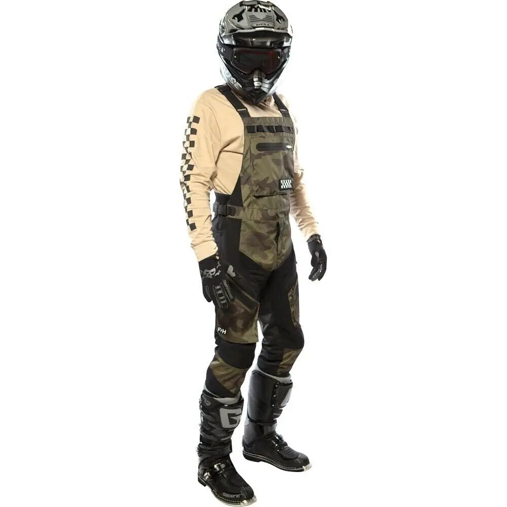 Männer Moto-Cross Getriebe einstellen Moto Motorrad Rennen Trägerhose MX Schmutz Fahrrad Rennen Hosenträger Overall Strampler aus Straße Radfahren Hosen Anzug