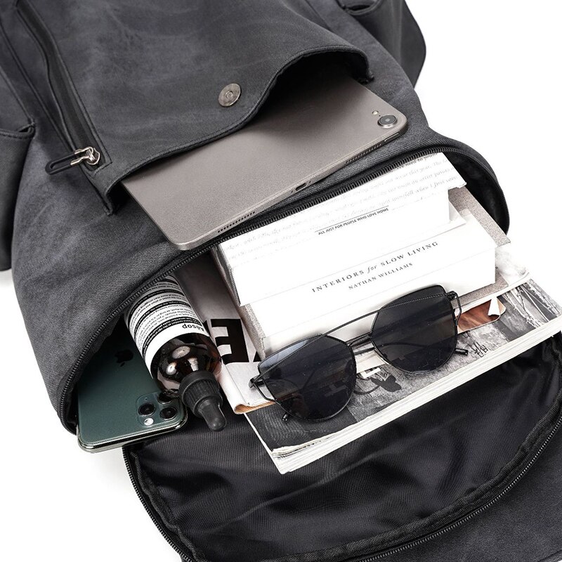 VICUNA POLO-Mochila de cuero de para hombre, morral informal de viaje de gran capacidad, venta directa de fábrica