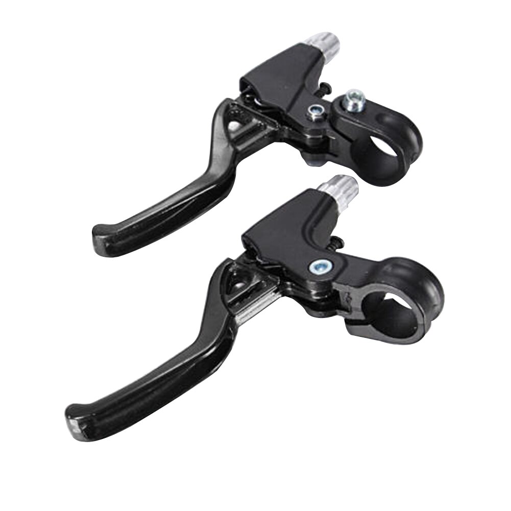 Palancas de freno para bicicleta, 1 par, manillar de freno de bicicleta de aleación ligera, estándar, 2 dedos, BMX, 4 colores: Black