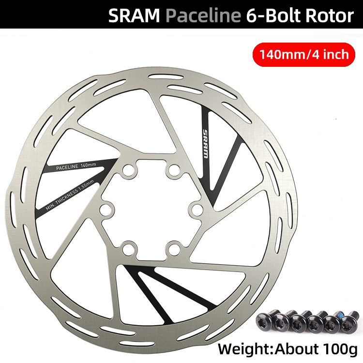 Sram centerline skivebrems rotor 6 bolter 140/160/180/200mm 4/6/7/8 tommer center paceline skiver rotorer