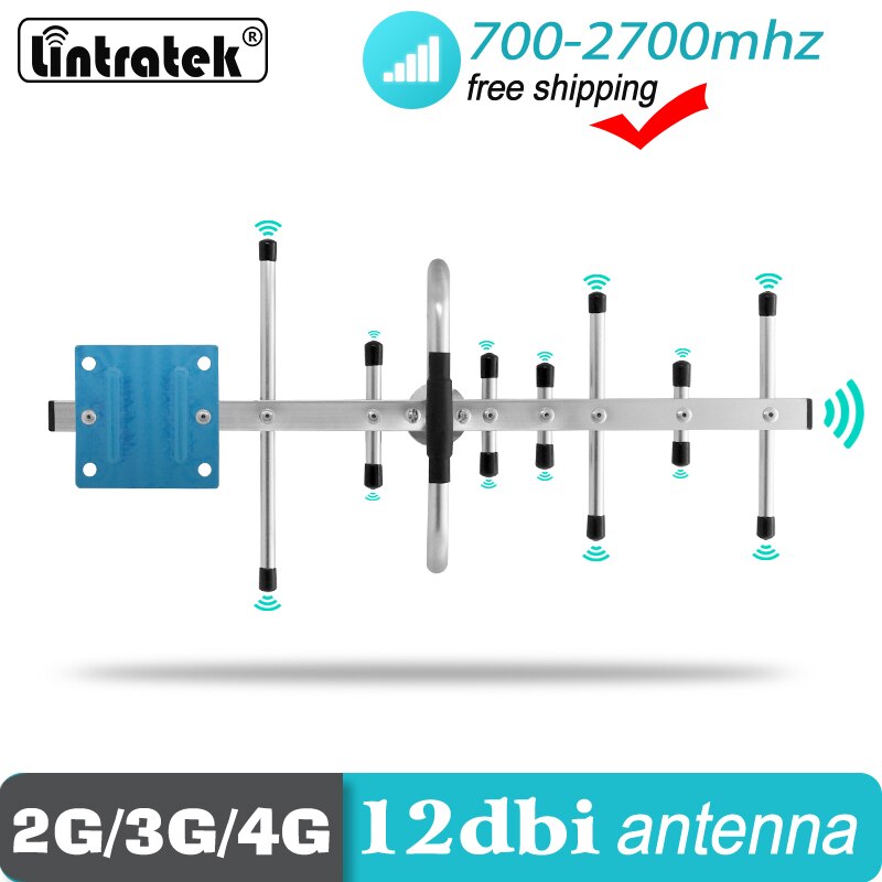 Outdoor Yagi Antenne 698-2700 Mhz 4G Lte 2600 Mhz Telefoon Signaal Antenne N Type Connector 12dBi Externe mobiel Antenne