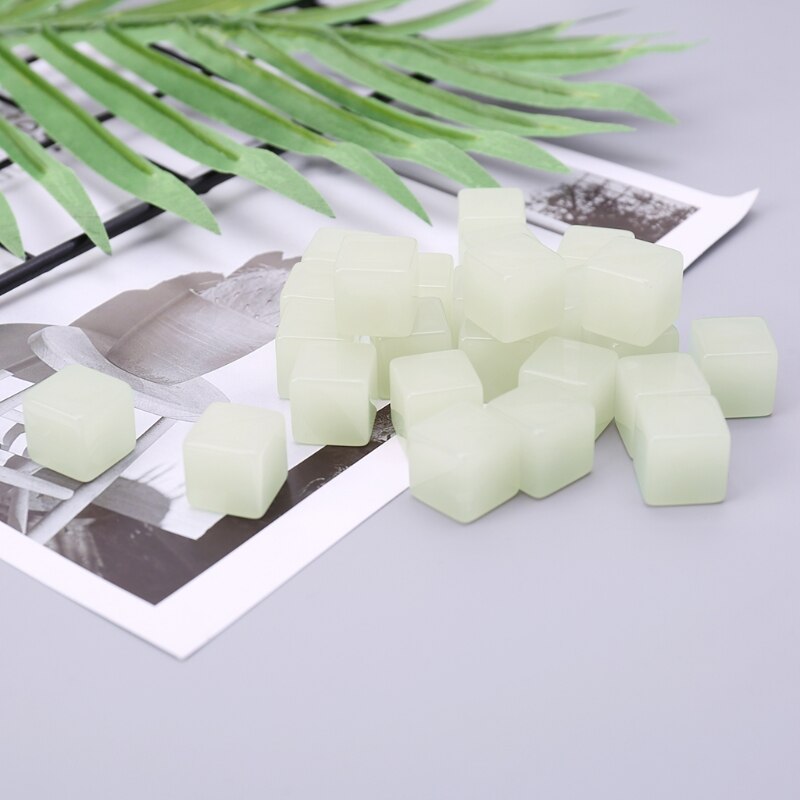 Dés vierges acryliques de dés lumineux de Cube de 25 pièces pour la directe de jeu de société de TRPG