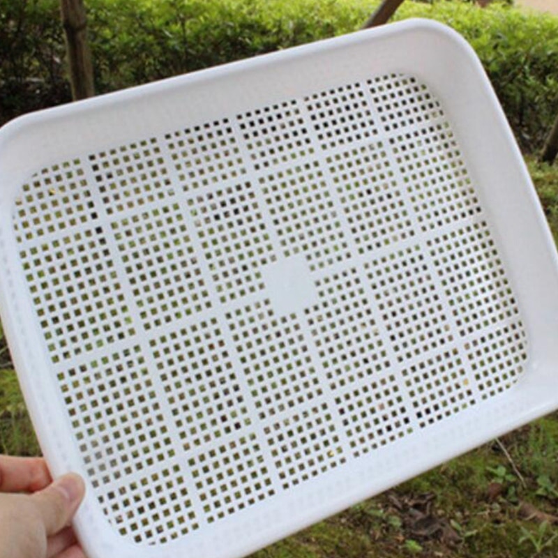 4 stuks dubbellaagse zaadontkiemingsbak hydrocultuurmand bloemen- en plantenontkiemingsbakdoos