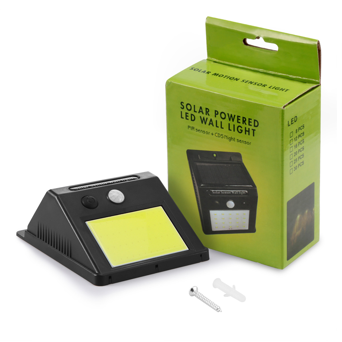 Lámpara Solar infrarroja impermeable con Sensor de movimiento PIR, luz de pared, 48 LED, IP65, energía Solar para ahorro de energía, luz de jardín al aire libre