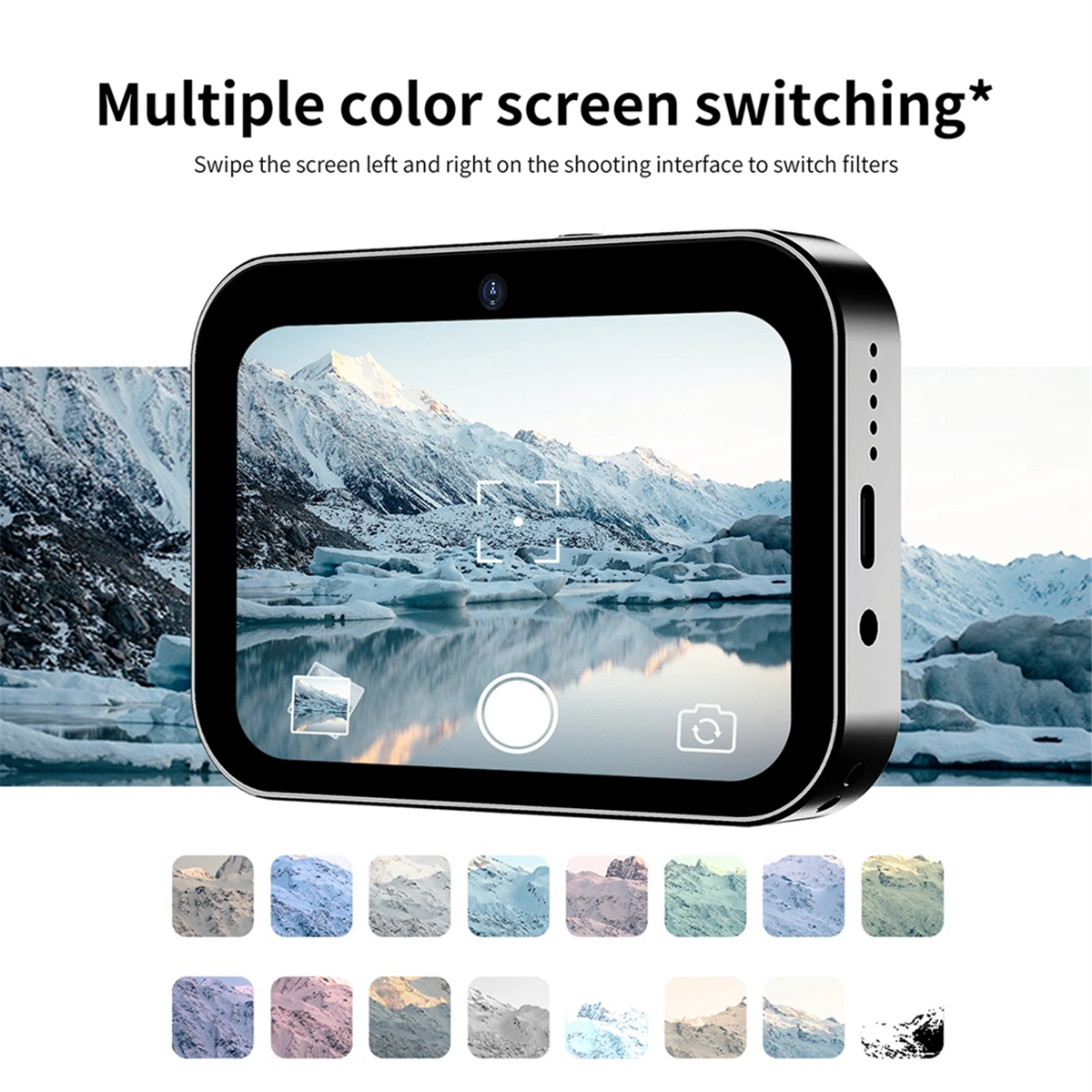 4K CCD Digital Camera 64MP Digital Flash Video Camera with Touch Screen 16X Digital Zoom IR Night Vision Camera Black