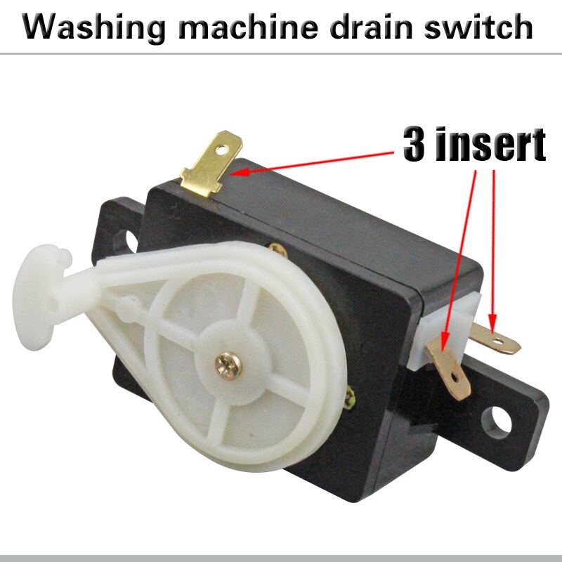 1pc Semi-automatic washing machine drain switch switching elongated cylinder washing machine drain drainage function switch