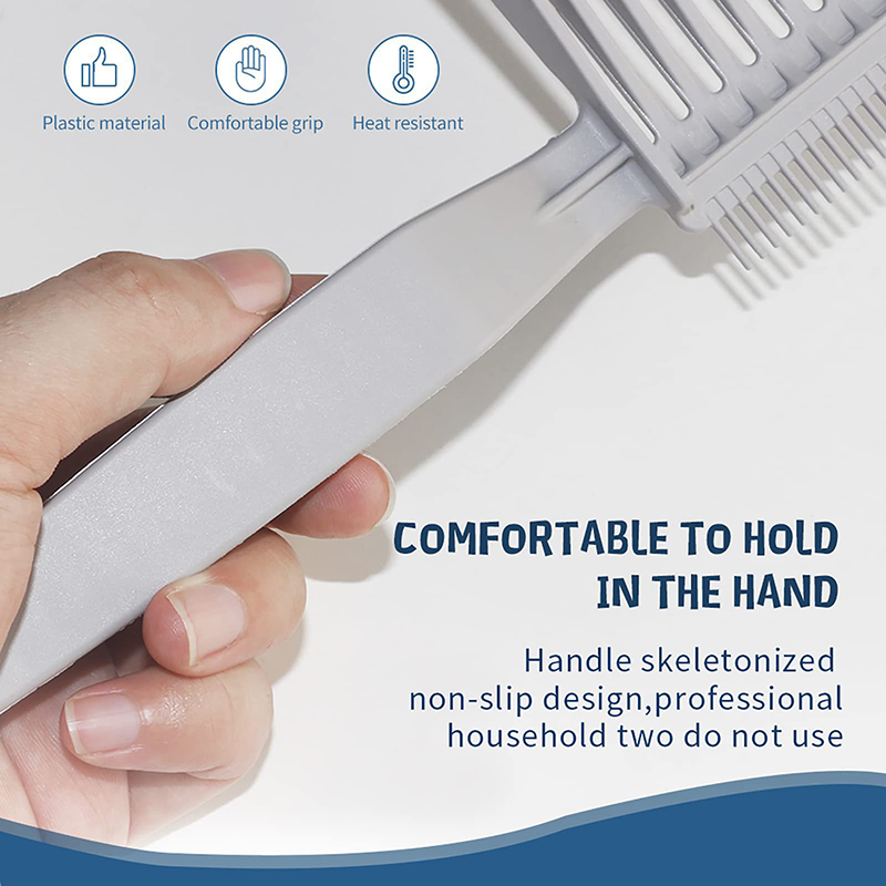 Heren Gradiënt Kapsel Kam Haar Knip Tool Professionele Haar Kam Styling Tools Mannen Platte Top Gids Kam Kapsel Tripper