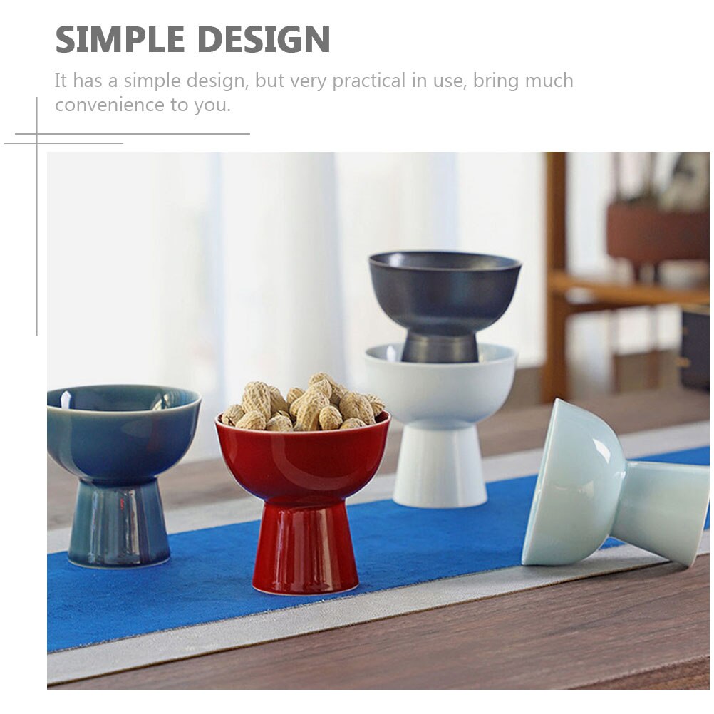 Ceramic Fruit Plate Multi-functional Food Displaying Stand Snack Dried Fruit Plate