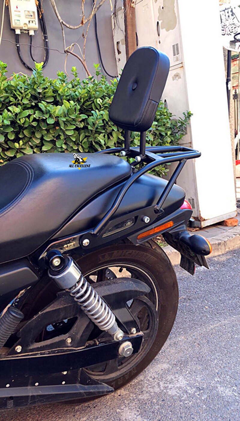 Motorcycle Rear Sissy Bar Backrest Luggage Rack For Harley Street 750 500 carbon steel material