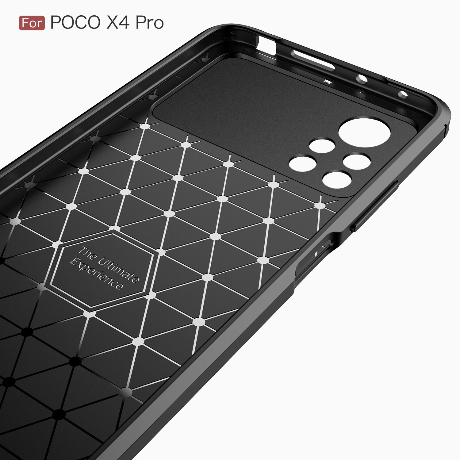 Para xiaomi poco x4 pro caso de fibra carbono à prova choque armadura caso para poco x4 pro capa protetora para poco x4 pro 5g global