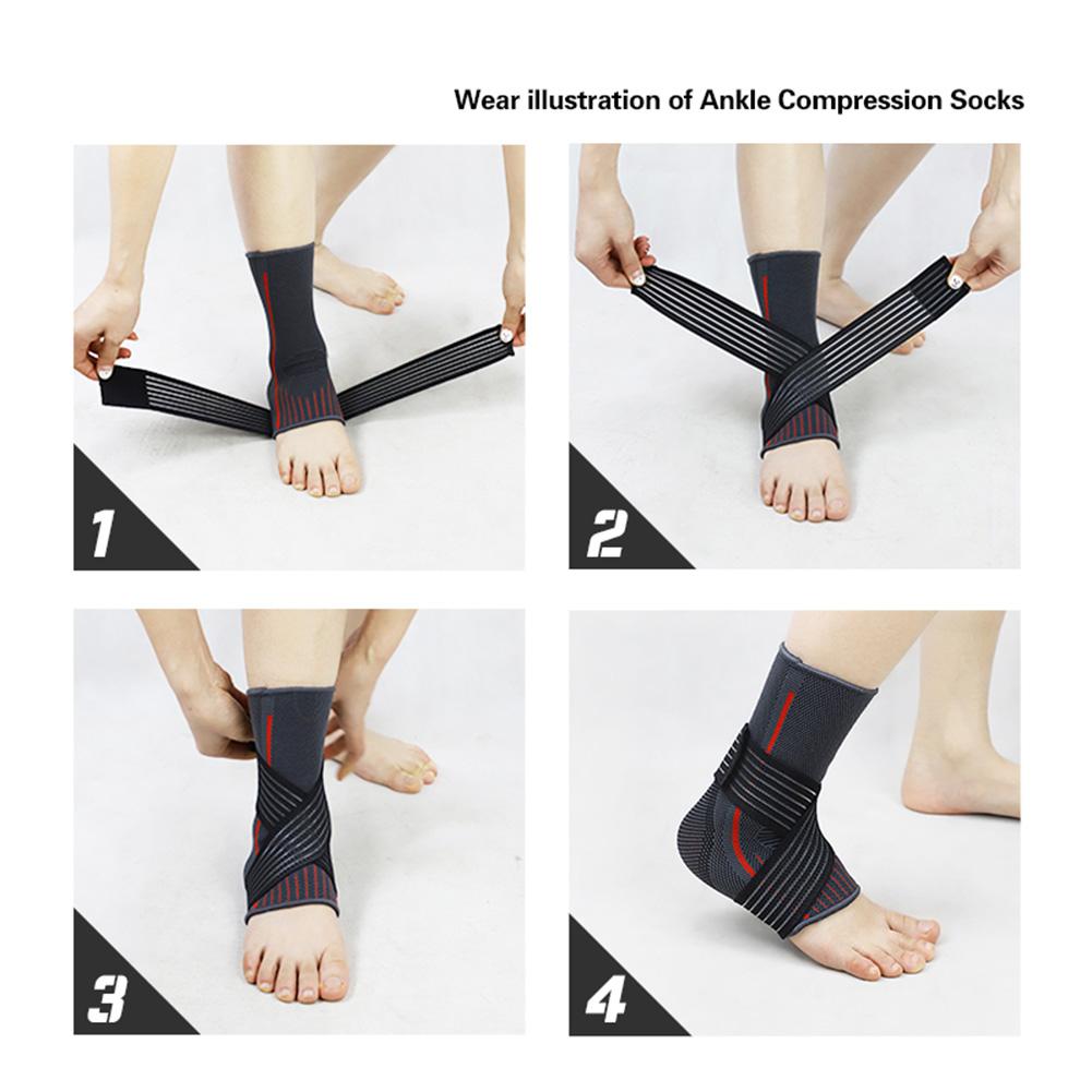 Durable Ankle Support Brace Comfortable Outdoor Gym Basketball Badminton Anti Sprained Ankle Protect Support for Hiking