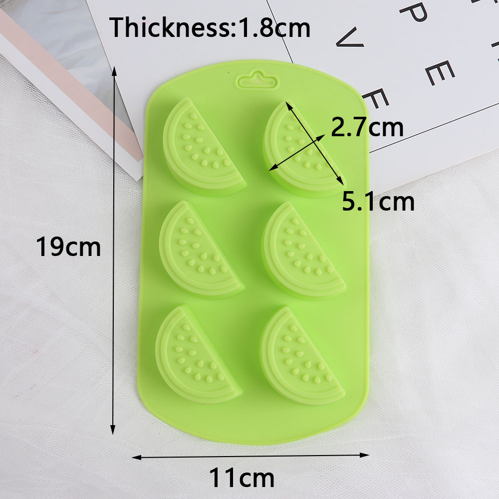 Fruit Shape Silicone Mold Diy Citroen Aardbei Suiker Candy Jelly Pudding Zeep Mold Fondant Chocolade Bakken Cake Decorating Tool: Watermelon