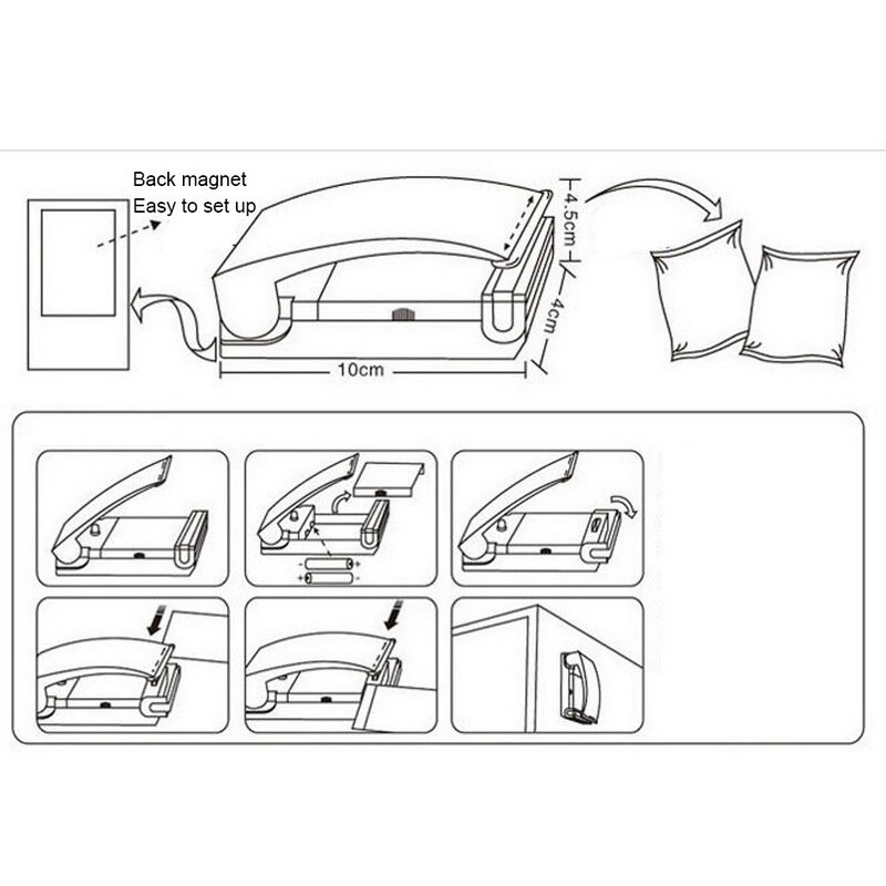 Draagbare zakklemmen impuls sealer seal verpakking plastic zak thuis keukengereedschap draagbare mini elektrische warmte sealmachine #15