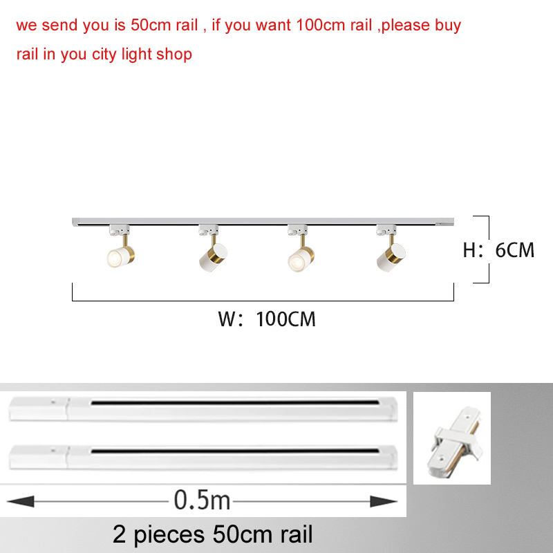 GU10 LED Ceiling Light Spotlight House Decoration Corridor Track Lamp Angles Adjustable Decor Rail Ceiling Lamp Lighting Fixture: Red