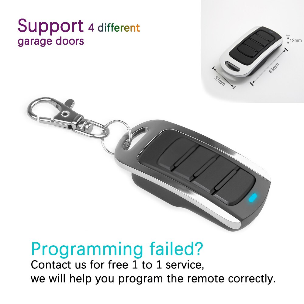 Compatible GIBIDI DOMINO AU1600 WOOD OPEN TMB 433-2 TMQ 433-2 Gate Opener 433.92MHz Fixed Rolling Code Remote Garage