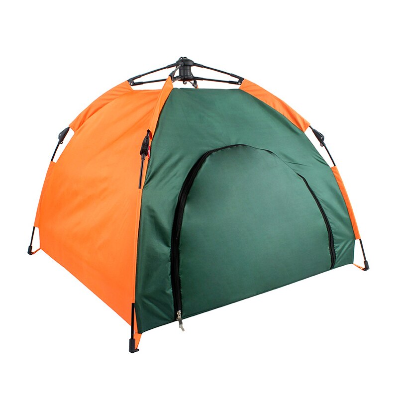 Ruox outdoor-haustierzelt, automatisch faltbar, katzenhaus, zwinger, regen- und sonnenschutz, tragbares haustierbett, auto-hundezelt