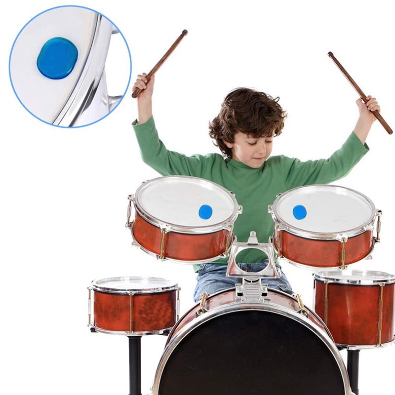 24 st silikon trumdämpare, trumma snare mute pad mjuka trumdämpare gel pads för trummans tonkontroll