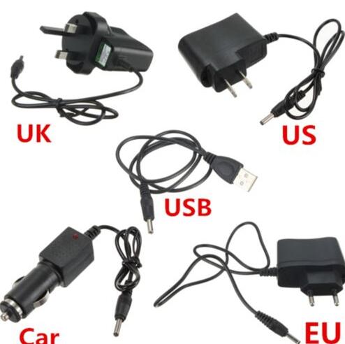 Universele US/UK/EU Plug Car Charger 18650 USB Travel Adapter Kabel voor Recargable LED Zaklamp Koplampen Torch computer