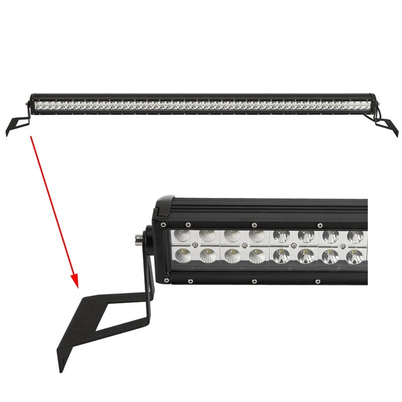 Willpower Bar Mount Bracket 52 inch Straight Curved Led Work Light Bar for 52" LED Light Bar Upper Windshield Light Bar Brackets