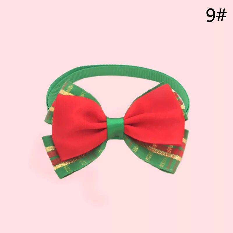Accesorios de Navidad para mascotas corbata de perro y gato suministros para mascotas cachorros de peluche gatos miniatura accesorios para mascotas collar: Gris oscuro