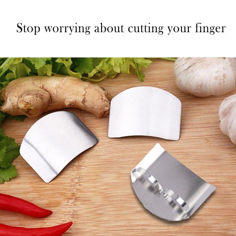 De acero inoxidable Protector de mano y dedos guarda para cuchillo dedo cortado Chop seguro rebanada de protección de dedo herramientas de cocina . Exclusivo.