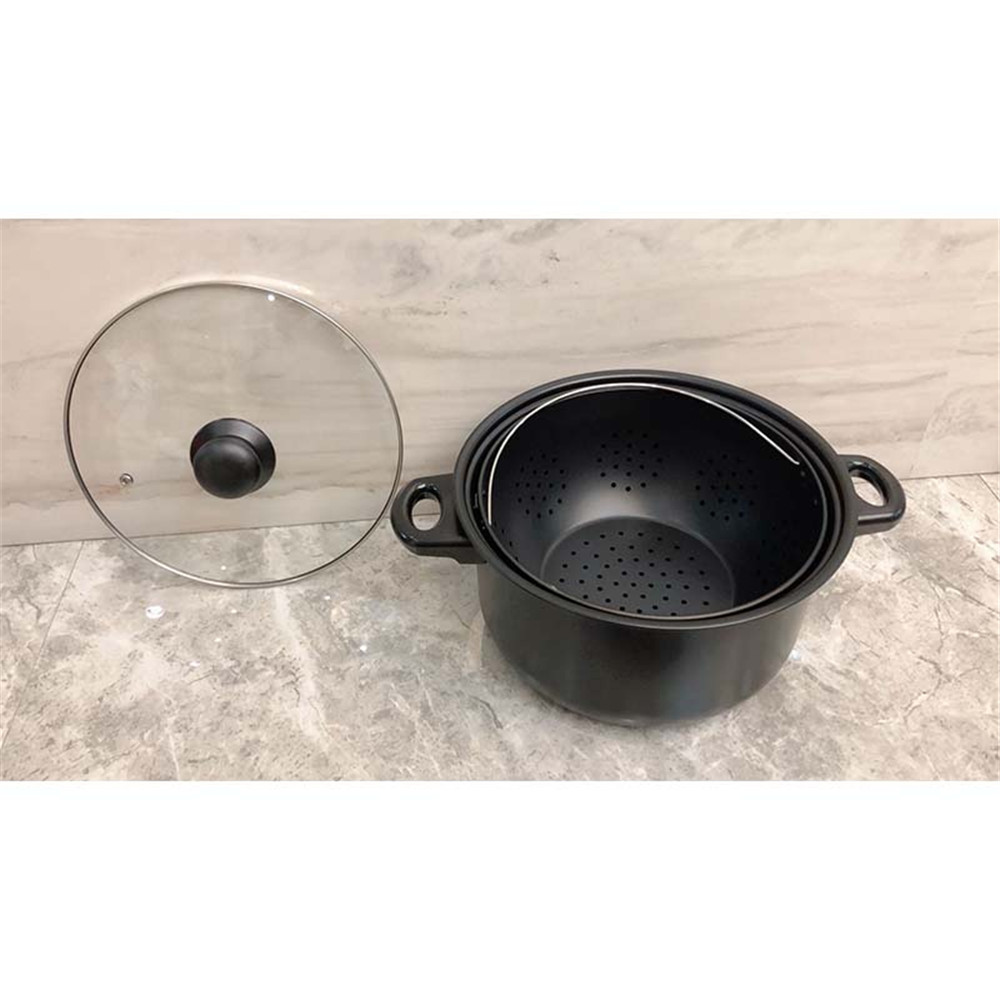 2-in-1 Kookpot met een ingebouwde Zeef Food Blijft in Water Drains out Swivel Pot voor Keuken Afvoer Pasta Groenten Pot