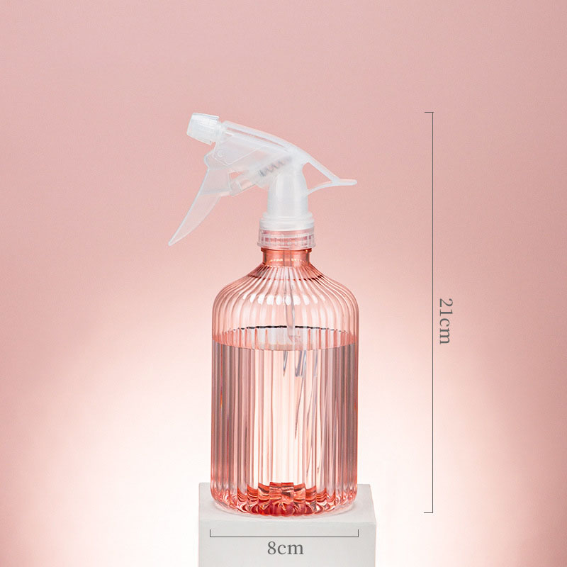 Bouteille de pulvérisation en plastique, bouteilles de pulvérisation robustes, anti-fuite, bouteille d'eau vide pour Solution de nettoyage avec buse réglable: Rose