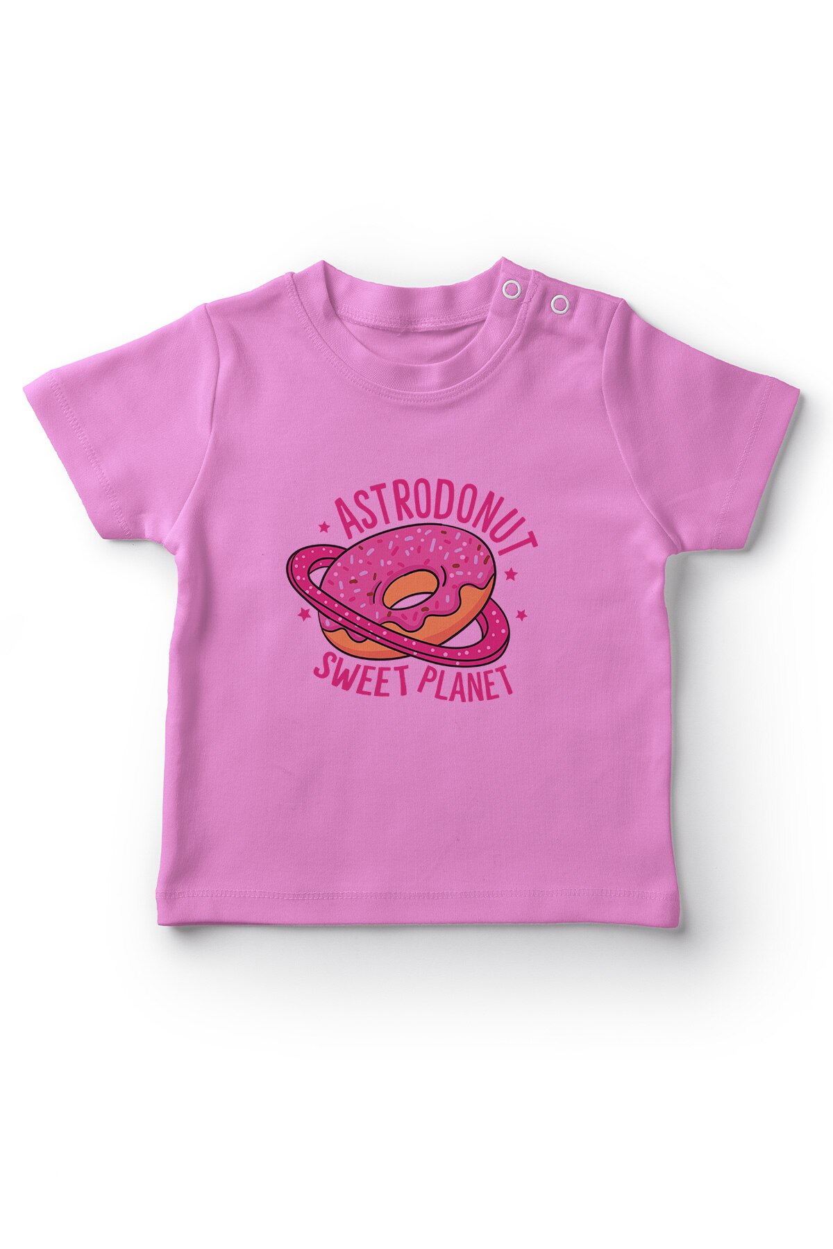 Angemiel baby donut gezegeni meisje baby t-shirt roze