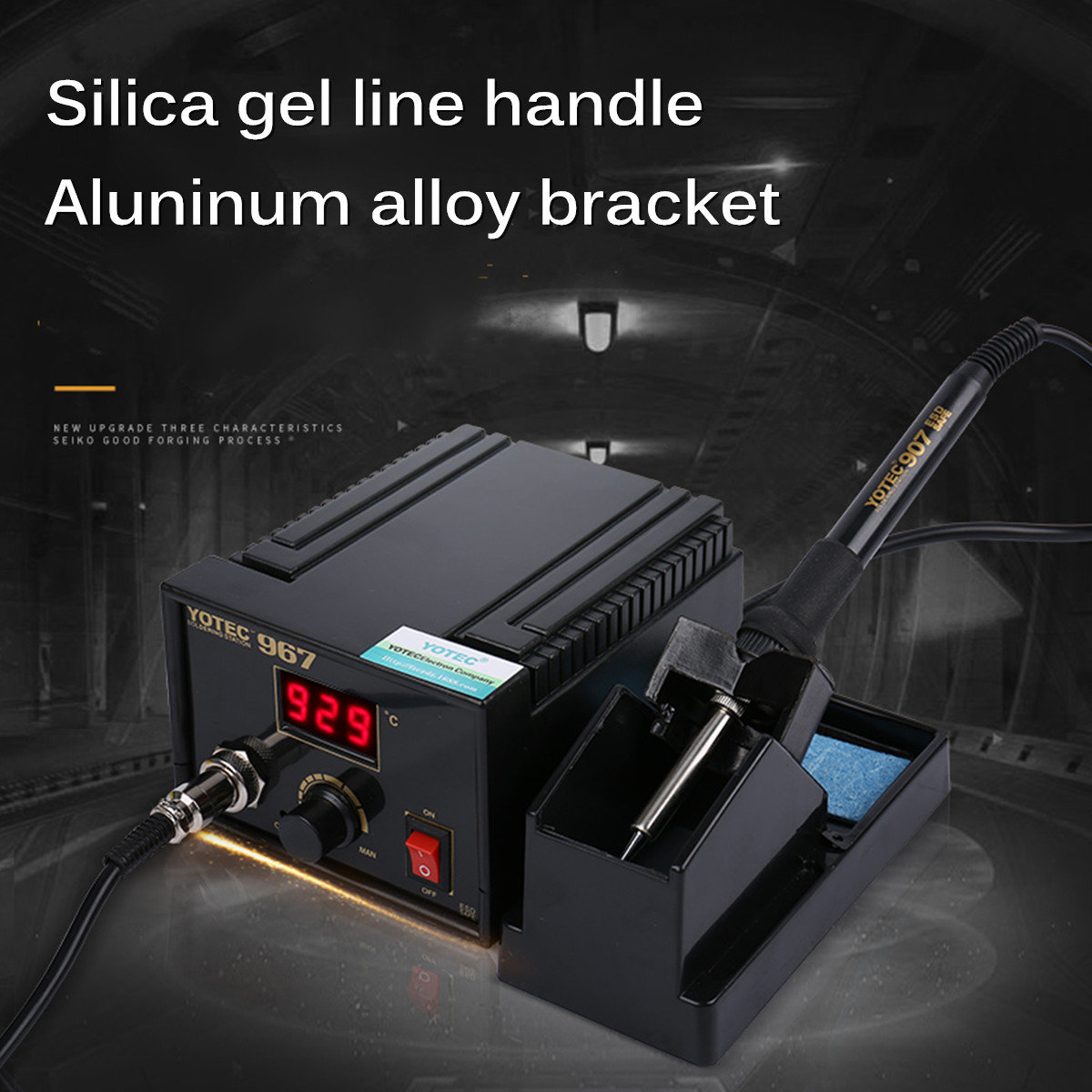 FORGELO 967 LED Digitale Soldeerstation AC100--265V Elektrische Rework Solderen Voor Telefoon PCB IC SMD BGA Lassen