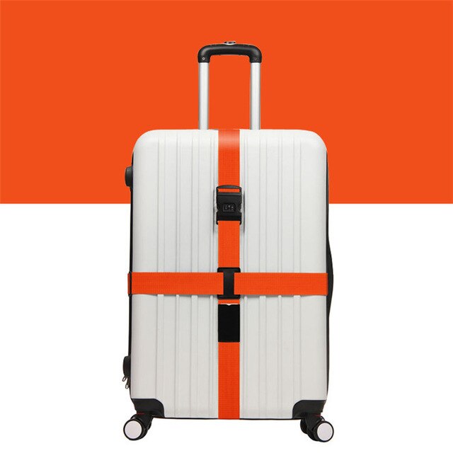 Juli's sang bagagestrop krydsbæltepakning justerbar rejsetaske nylon 3 cifre adgangskodelås spænderem bagagebælter: 2