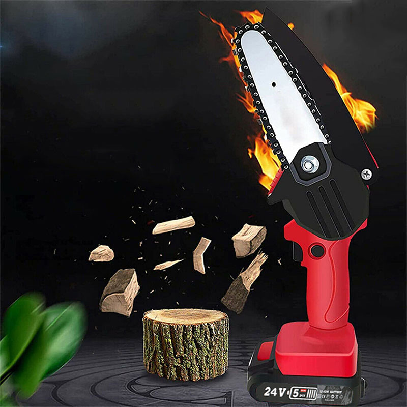 Magnitt Elektrische Kettingzaag 24V 4Inch Verwijderbare Snoeizaag Draagbare Houtbewerking Elektrische Mini Kettingzaag Hout Cutter Elektrische Zagen