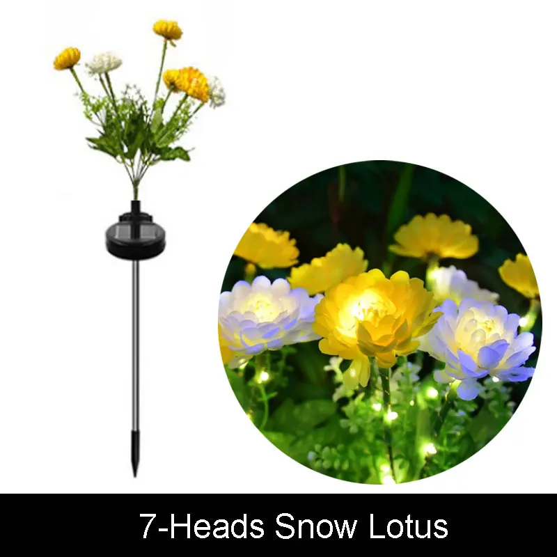 Lámpara LED Solar para césped para exteriores, luces artificiales de mariposa y girasol para jardín, decoración de ambiente para de boda y acampada: Verde