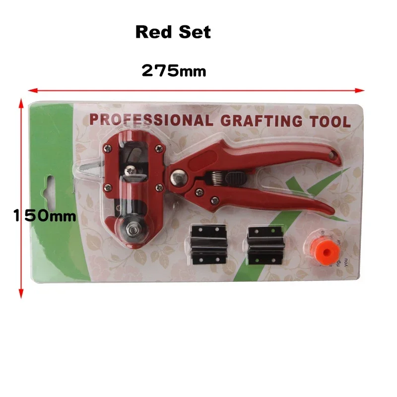 Kit d'Outils de Greffage 2 en 1, Sécateur de Jardin avec Remplacement de Branches de Plantes, de Vigne, d'Arbres Fruitiers, Analyste d'Outils de Coupe, Ciseaux: Orange