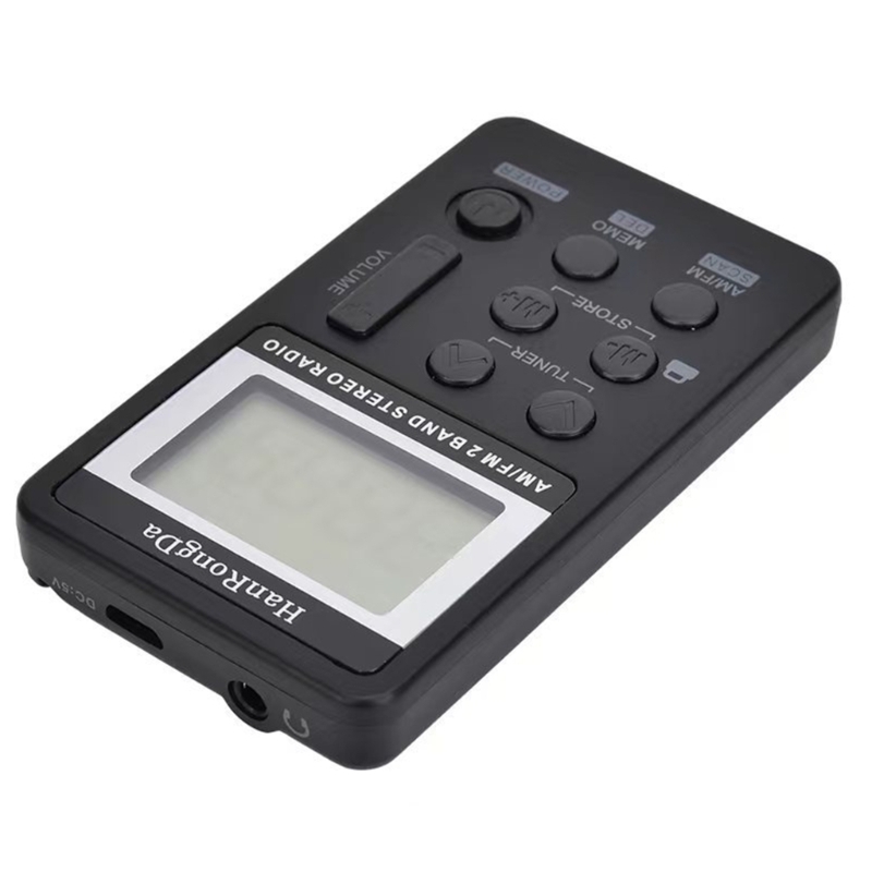 Radio FM portatile E56B con batteria ricaricabile: goditi l'ascolto in movimento con auricolari display digitale