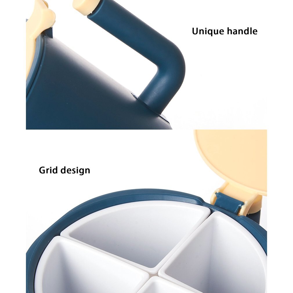 Seasoning Can Multi-functional Durable Condiment Holder Seasoning Bottle Spice Box For Kitchen Four-compartment Household