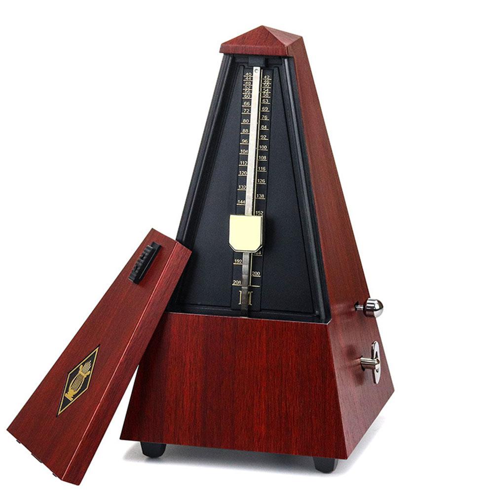 Antiikki vintage kitara metronomi online mekaaninen rytmi heiluri mecanico metronomo kitaralle piano viulu musiikki -instrumentti: Punapuun väri