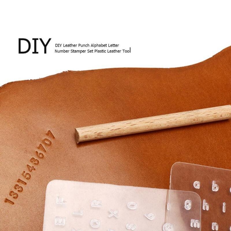 DIY Leather Stamp Tools Plastic Stamping Alphabet Number Leather Stamp Printing Tool