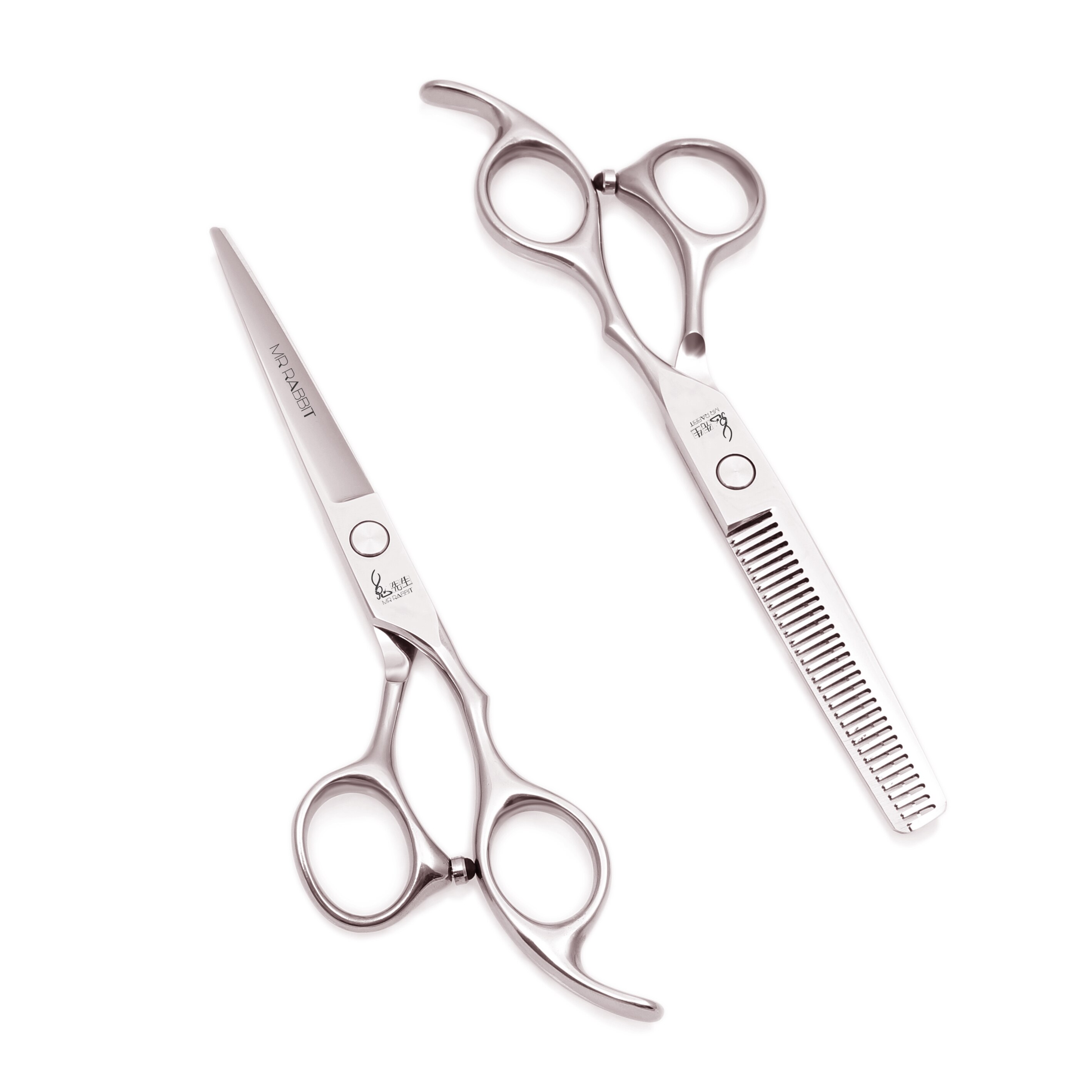 Set de Ciseaux de Coiffure - 6.0 Pouces 17.5cm JP Acier Inoxydable Ciseaux Amincissants pour Salon de Coiffure