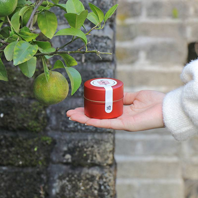 ♕s Small Tea Cans Round Tinplate Tea Cans Metal Tin Box Packaging Cans Flower Tea Cans Portable Tea Caddies
