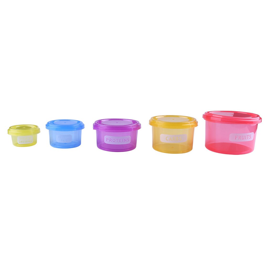 7pcs Round Food Storage Freezer Containers BPA-Free Airtight Small Plastic Dinner Lunch Box with Lids Food Storage Containers