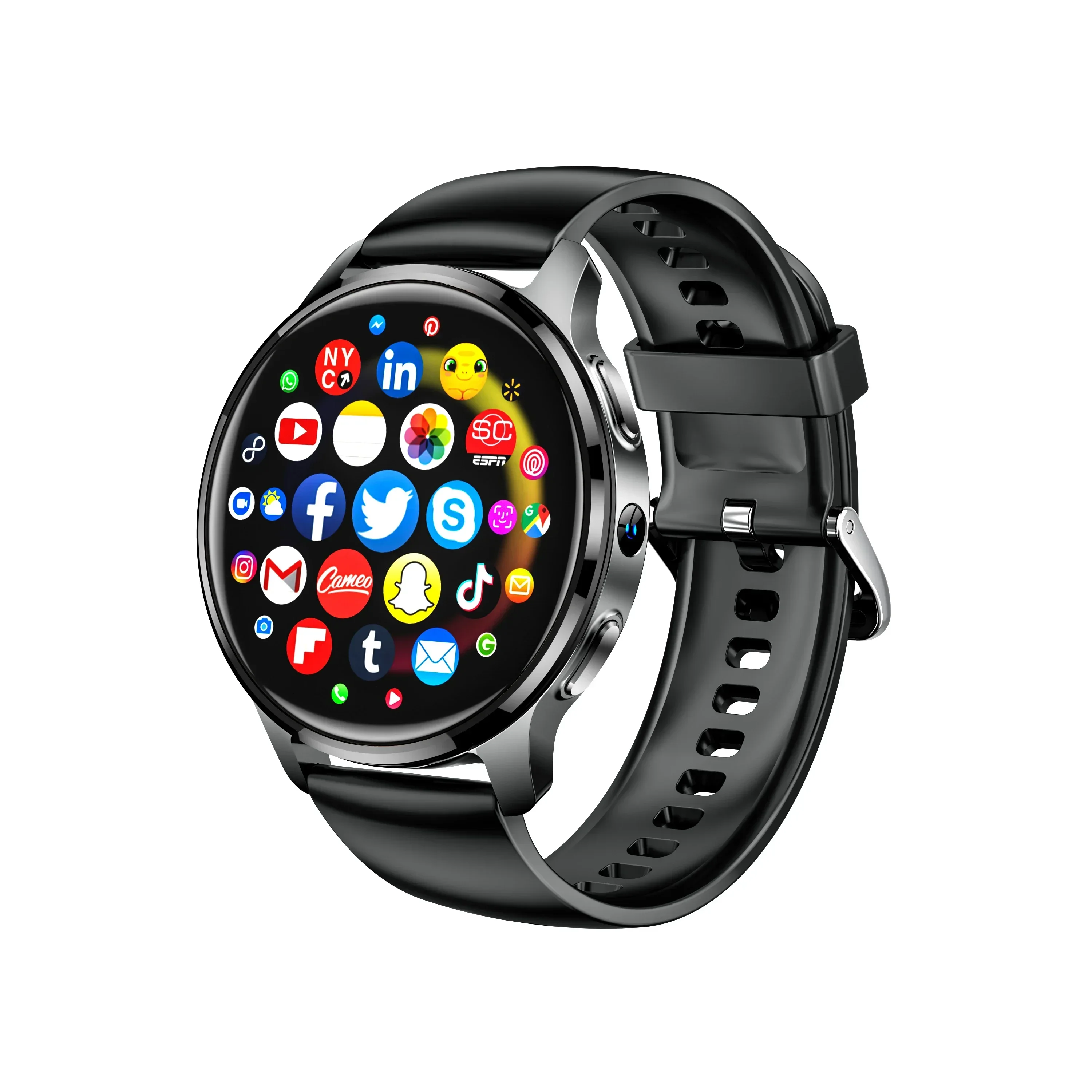 2025 P68 4G android zegarek Smartwatch Polskie menu 466*466 Amoled z 500W podwójny aparat fotograficzny serce GPS WIFI 4GB+128GB Bluetooth wskaźnik: S