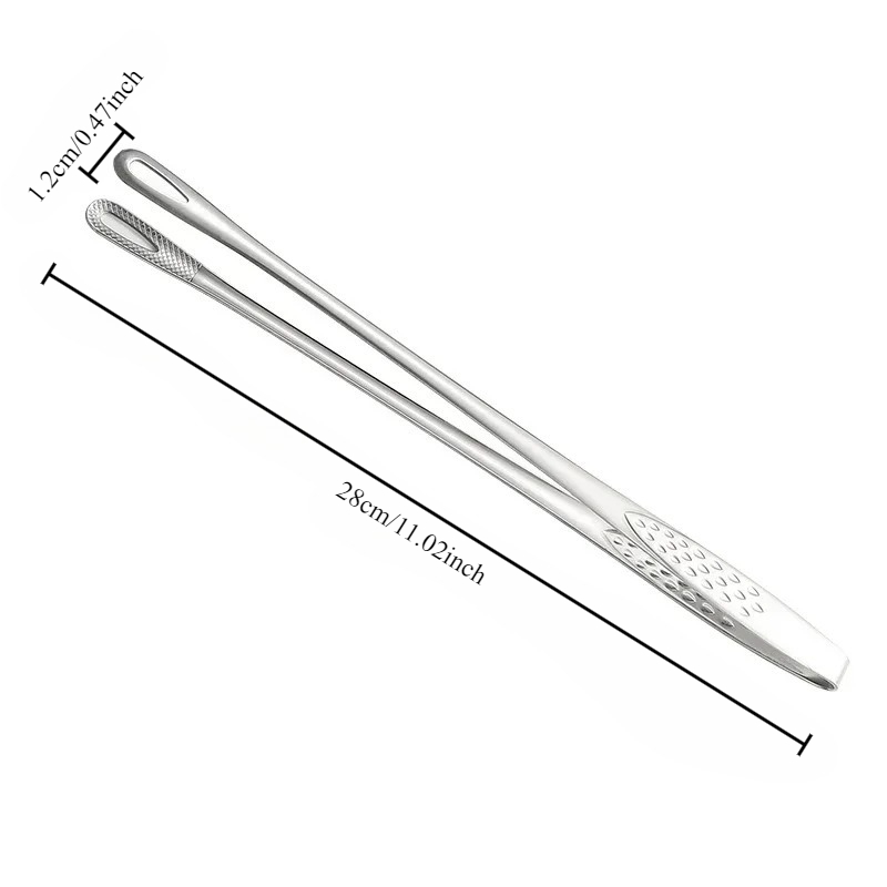 Küchenzange, Edelstahl, Grillzange, Clip, BBQ, Grill, Fleischzange, Kochpinzette für Lebensmittel, Utensilien, Küchenzubehör: Licht Grün