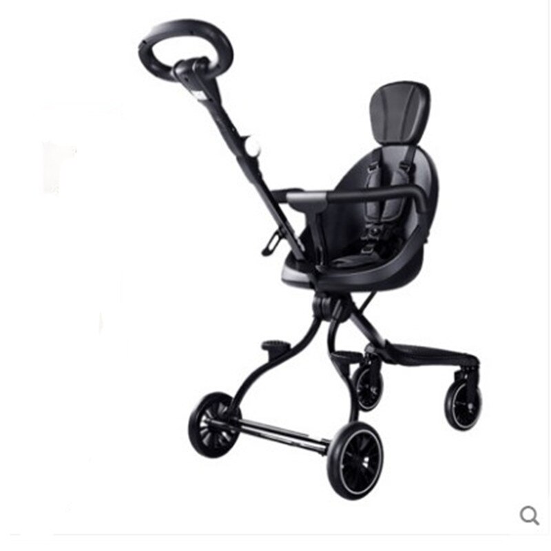 Poussette pliable pour bébé à lumière assise, poussette de paysage haute: v3 gary