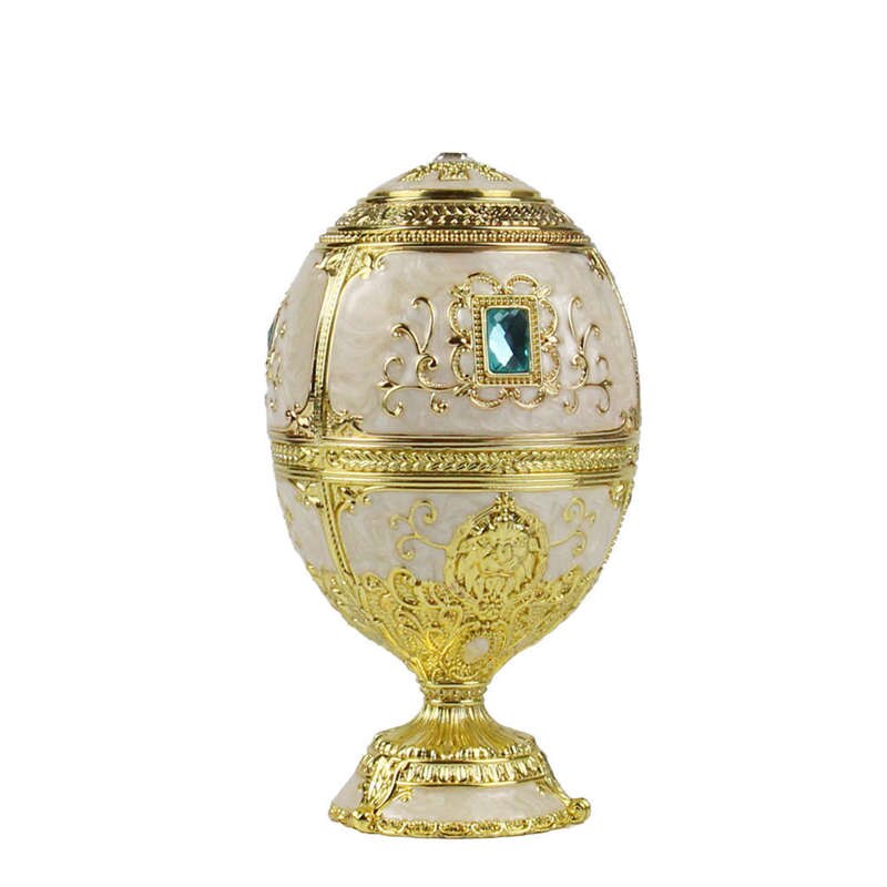 European Painting Ornaments Toothpick Box Castle Egg Shaped Toothpick Party