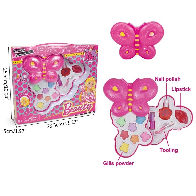 Miniatur-kompaktkoffer, rollenspiel-machen-hoch-spielzeug, kosmetik-schönheitsset für Teenager-mädchen: Bf-dl