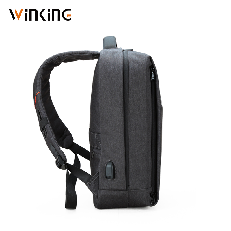 Blinkende afslappet mænds rygsæk vandtæt rejse rygsæk usb opladning laptop rygsæk 15-15.6 tommer skoletasker til teenage drenge