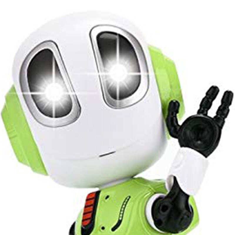 Optagelse talende robot til børn børn legetøj, uddannelsesmæssige robotter legetøj ledede øjne kontaktkontrol bedste fødselsdag i 3 år o