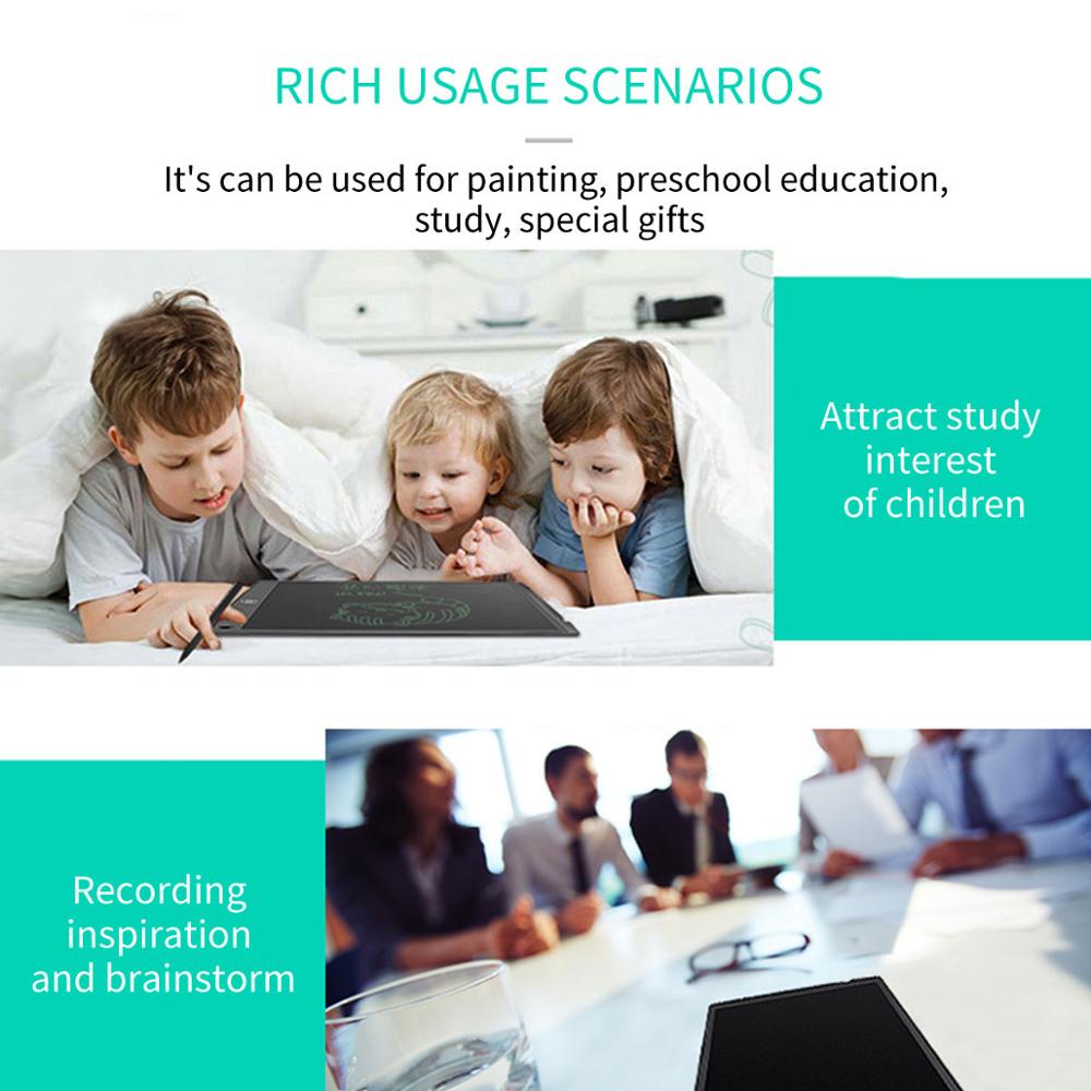 Aibevi Drawing Pad LCD Writing Tablet Handwriting Graphic Tablets 12 inch Digital Graphics Tablet Electronic Board + Pen Battery