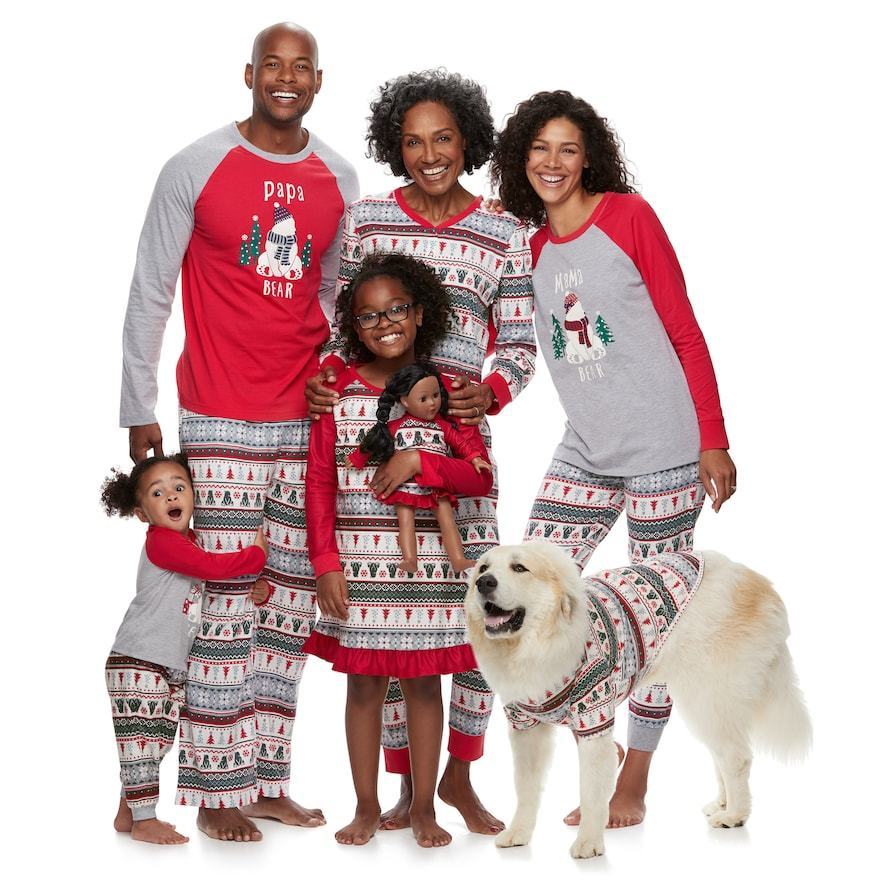 Ensemble pyjama de famille pour noël, tenues assorties, tenues de famille pour noël, vêtements de nuit pour la maison, pour enfants et adultes