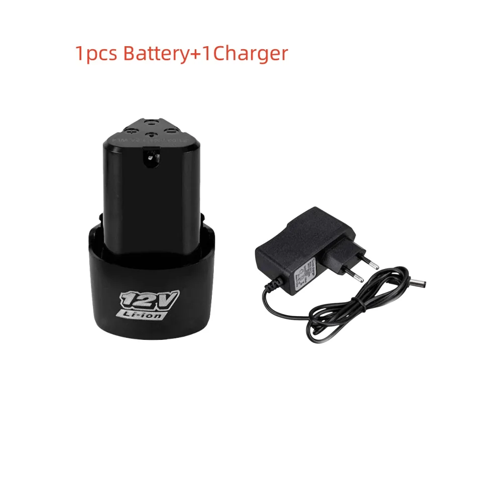 12V 1500mAh Battery Rechargeable Lithium-Ion for Electric Screwdriver Electric Drill Mini Angle Grinder Tool: black